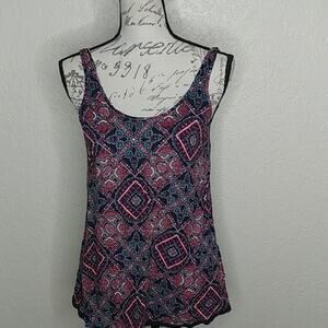 Lorimer Aeropostale Multicolored Tank Top Boho Hippie Colorful Size S